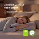 IWS I WANNA SLEEP Cervical Original Neck Plus Gel Premium Ergonomic Memory Foam Cooling Pillow for Neck Pain Relief Orthopedic Cervical Neck Pillow for Side Sleepers and Neck & Shoulder Support