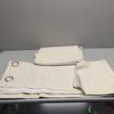 H.VERSAILTEX 100% Blackout Curtains for Bedroom Thermal Insulated POLYESTER,ACRYLIC Textured Curtains Heat and Full Light Blocking Drapes Living Room Curtains 2 Panel Sets, Bleached Sand, 52x84inch