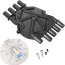 V8 Distributor Cap and Rotor kit for Mercruiser and Volvo Penta 5.0, 5.7, 6.2 Engines, 350 MAG MPI 5.0 5.7 GXI GI - 898253T29, 8M0060495, 3858975, 3858977, 18-5247, 8M0061335
