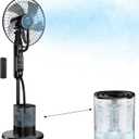 Misting Fan, Upgraded 4L Large Water Tank Mister Cooling Fan, 5 Speeds 3 Modes Misting Standing Fan, Floor Fan with Remote for Home, Bedroom, Patio, Outdoor