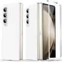 Compatible for Samsung Galaxy Z Fold 6 Case, Ultra-Thin Silky Hard PC Matte Bumper Cute Pretty Phone Case Cover for Samsung Galaxy Z Fold 6 5G, White(12-12)