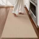 Color&Geometry Wide Kitchen Floor Mat 24x87 Anti Fatigue Easy Clean, Beige | Water&Oil Proof, Ideal For Light Cooking/Low Traffic Homes, Anti Slip, For Comfort Standing, Bright Kitchen Decor
