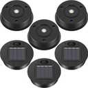 6 Pieces Solar Lights Replacement Top 7 Lumens Solar Lantern Parts LED Panel Lantern Lid Lights for Outdoor Hanging Lanterns Garden Patio Decor