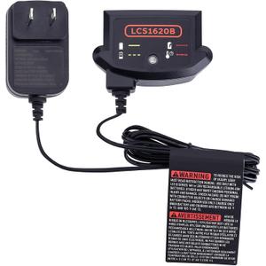 LCS1620B Compatible with Black and Decker 20V Lithium Battery Charger, Compatible with Black and Decker 12V and 20V MAX Battery LBXR20