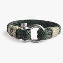 Mens Rope Bracelet - Stainless Steel Silver Shackle, Extremely Durable and Scratch Resistant Waterproof Paracord, Handmade, Nautical Wristband for