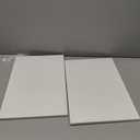 PATIKIL Stretched Canvas, 2 Pcs 18" x 12" Rectangle Canvas for Painting Blank Primed Canvas Cotton Canvas Panels for Acrylics Oil Watercolor Paints, White