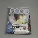 Gibelle Long Shower Curtain 72 x 78, Green Eucalyptus Leaves Shower Curtain, Watercolor Floral Plant Bathroom Curtains Shower Set