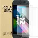 2 Pack Designed for 2025 Nintendo Switch 2 Screen Protector Tempered Glass, 7.9'' Case Friendly Anti Scratch Bubble Free Ultra Resistant