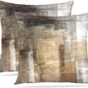Britimes Throw Pillow Covers Home Decor Set of 2 Pillow Cases Decorative 20 x 20 Inches Cushion Couch Sofa Pillowcases Taupe Tan Grey Brown Beige