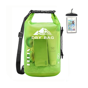 HEETA Dry Bag Waterproof for Women Men, 5L Roll Top Lightweight Dry Storage Bag Backpack with Phone Case for Travel Swimming Boating Kayaking Paddle Board Camping Beach Accessories