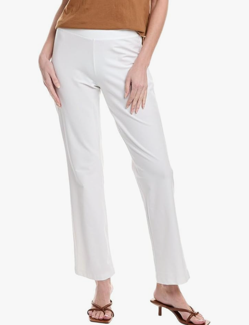 Eileen Fisher Slim Bootcut White Pants Women's Slim Bootcut 1X