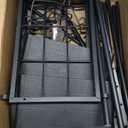 Pots and Pans Organizer Under Cabinet, Expandable 2 Tier Under Sink Organizers and Storage Adjustable Height Kitchen Pot and Pan Lid Holder Rack with 12 Dividers Under Cabinet Shelf(Black)