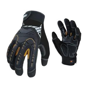 Vgo... 2-Pairs Safety Work Gloves, Mechanics Gloves, Impact Gloves, Anti-Vibration Gloves, Rigger Gloves, Heavy Duty (S, Black)