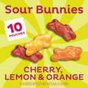 Annie's Sour Bunnies Fruit Snacks, Cherry, Lemon & Orange, 10 ct, 7 oz | Gummy Snack Pouches, Made with Organic Fruit Juice, No Artificial Flavors or Synthetic Colors, No High-Fructose Corn Syrup (EXP 11/24/26)