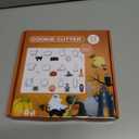 12Pcs Halloween Cookie Cutters Kit, Stainless Steel Holiday Cookie Cutters Set for Kids, Halloween Baking Ghost Cookie Cutter with Spider, Pumpkin, Bat, Cat, Ghost, Witch Hat, Good Gift for Halloween