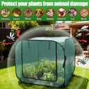 1Pcs 47 x 47 x 43in Pop-up Garden Mesh Plant Cover,Large Pest Guard Cover,Plant Gardening Net Cover with Zip and Stakes for Protecting Vegetable Fruits Plant from Birds Insects