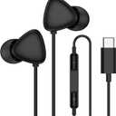 2 x for Samsung USB C Headphones Wired Earbuds for Samsung Galaxy S26 Ultra A17 5G S25FE S24Plus S23 A16 A36 A54,Type C Wired Earphones with Mic USBC Ear buds Audfonos for iPhone 17 Pro Max 16e 16Plus 15
