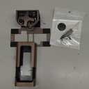 Anti Theft Ring Doorbell Mount: Metal Ring Apartment Door Mount Blink Doorbell Camera Holder No Drill - Renter Friendly Ring Doorbell Mount No Damage (Frosted Bistre)