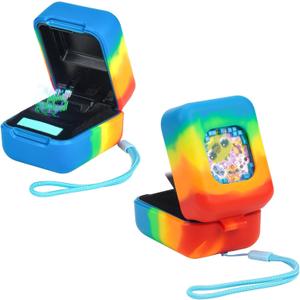 2 x YouKnow Silicone Case for Bitzee Magicals Interactive Toy Digital Pet and Case, Protective Skin Sleeve for Bitzee Virtual Electronic Pets Accessories (Case Only) (Colorful)