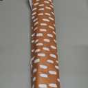 HAOKHOME Peel and Stick Wallpaper Boho Modern Dots Wall Paper Removable for Bathroom Caramel/White Contact Paper 17.3in x 9.8ft