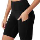ODODOS Women's Tummy Control Biker Shorts 2.0 with Pockets High Waist Athletic Workout Yoga Shorts 2XL 2Pack