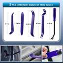 265PCS Bumper Retainer Clips with Trim Removal Tool Kit - Car Clips, Plastic Rivets, Automotive Fasteners for Front Bumper & Trim Panels, Compatible with GM Ford Toyota Honda Ch (Clips + Remover Blue)