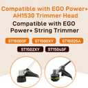 Replacement Trimmer Head AH1530 Lower Housing Assembly Bump Cap Compatible with EGO AH1530 Trimmer Head (Spins-Clockwise) ST1500SF,ST1500XY,ST1504SF,ST1502SA,ST1502XY