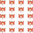 20pcs Mini Crab foil Balloon Mini Ocean Animal Mylar Balloons for Under The Sea Party Ocean Theme Birthday Baby Shower Anniversary Wedding Party Decoration Supplies