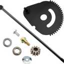 938-05078 Steering Rod Shaft & 617-04094 Steering Gear Kit, Contain 941-0656A Gear Bushing & 948-0389 Steering Rod Cap Washer and Screw, Compatible with MTD, Troy-Bilt, Cub Cadet, Craftsman Lawn Mower