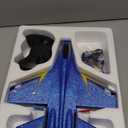 Remote Control Airplane for Kids, 2 Channels Foam RC Planes Jet Wireless Toy,Hobby RC Glider Aircraft for Beginners Teen Boys Girls Adult Blue