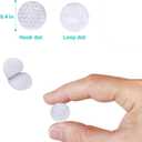 Self Adhesive Dots,1500pcs(750 Pairs) Strong Adhesive 0.39 inch Diameter Sticky Back Hook Nylon, Loop Dots with Waterproof Sticky Glue Tapes, Suitable for Classroom, Office, Home