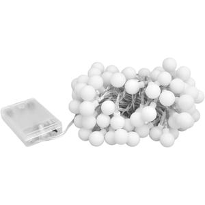 String Lights 10m LED Artificial Pearl String Lamp 100LED Decorative Spherical String Light with 2 Lighting Modes for Patio Garden Mall Home Room