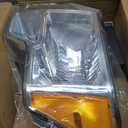 Auto Dynasty FO2502287 OE Style Driver/Left Side Chrome Housing Headlight Lamp Compatible with Ford F150 09-14