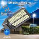 loyoele Large Solar Street Light, Led Flood Lights Outdoor, Waterproof, XXL-12000-2 Pack
