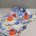 LovinPet Large Dog Wound Care/Surgery Recovery Clothes, Large Pitbull Pajamas, Lightweight Stretchy Jersey Knit, Galaxy World Gray Print, Big Dog Jammies,UV Protection, Pitbull Pajamas, Pet PJ's /3XL (Multi-colored)