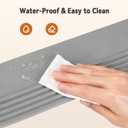 INMOZATA Stair Edge Trim 40Ft, 4 Inch Rubber Stair Nosing, Vinyl Stair Edge Protector for Indoor & Outdoor, Non Slip and Waterproof (Gray)