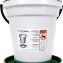 Harris Farms Large Flock Easy-Fill Poultry Drinker, Made with BPA-Free Plastic, Top Fill Design, 6.25 Gallon