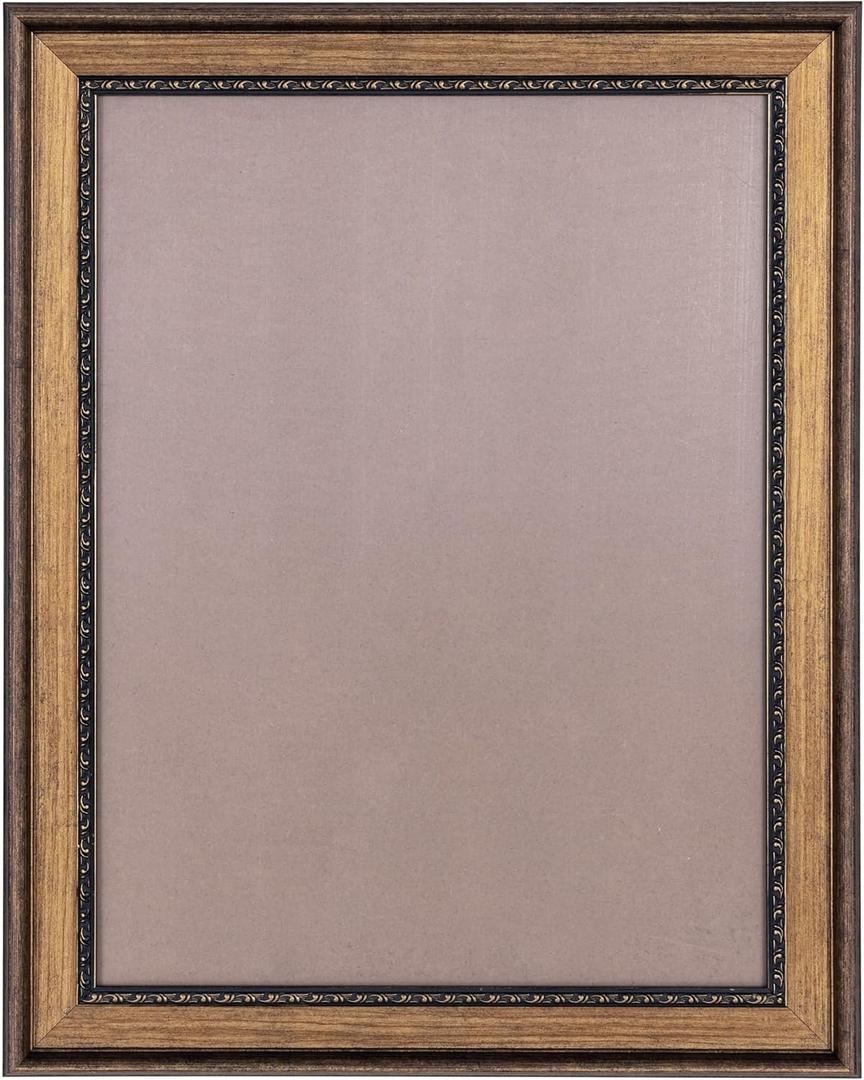 18x24 inches Picture Frames for Collage Wall Art Decor: Rustic Framed for 18 by 24 Photo Frame, Artwork Painting Frame, Gallery Art Display, Brown Antique Frame 18x24