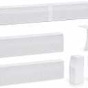Upgraded Baseboard Heater Cover, Premium Series Compatible, 24-Gauge Galvanized Steel Slip-On with Left/Right Endcaps, Thickened Bending Design for Old Cover Replacement (white, 6 FT)