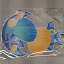 Kanayu 4 Pcs Cruise Ship Door Decorations Cruise Ship Door Magnets Large Anchor Magnetic Sea Turtle Sea Shells Stickers Funny Magnets for Carnival Cabin Fridge Car