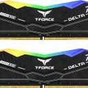 TEAMGROUP T-Force Delta RGB DDR5 Ram 32GB (2x16GB) 6000MHz PC5-48000 CL38 Intel XMP 3.0 & AMD Expo Compatible Desktop Memory Module Ram Black FF3D532G6000HC38JDC01