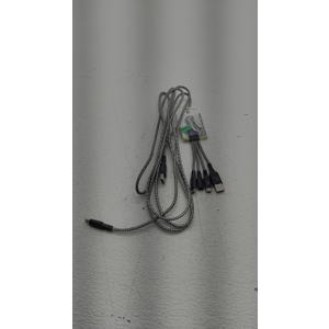 Pack of 2: CELLCandy® Braided USB-C to C Cable - Grey, CELLCandy® 4-in-1 Charge Cable - Grey/White