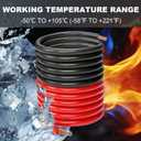 DLronwey 4 Gauge Wire,(10ft Each - Red/Black) 4 AWG Battery Cable, Copper Clad Aluminum CCA Welding Cable for Car Audio,Battery Systems,RVs,Solar Systems,Amp Wiring Kit