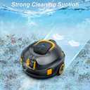 Y20 Robotic Pool Cleaner, Cordless Pool Vacuum for Above Ground & Inground Flat Pools with Dual Motors, 130 Min Runtime, Auto-Parking, Powerful Pool Vacuum Robot for Up to 1200 Sq.Ft