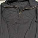 SHEWIN Womens Fall Sweatshirt Casual Waffle Knit Half Zip Pullover Loose Long Sleeve Tops, Size L