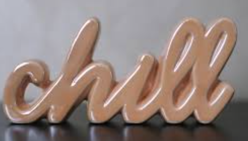 Ceramic Sign Set of 4 7x3