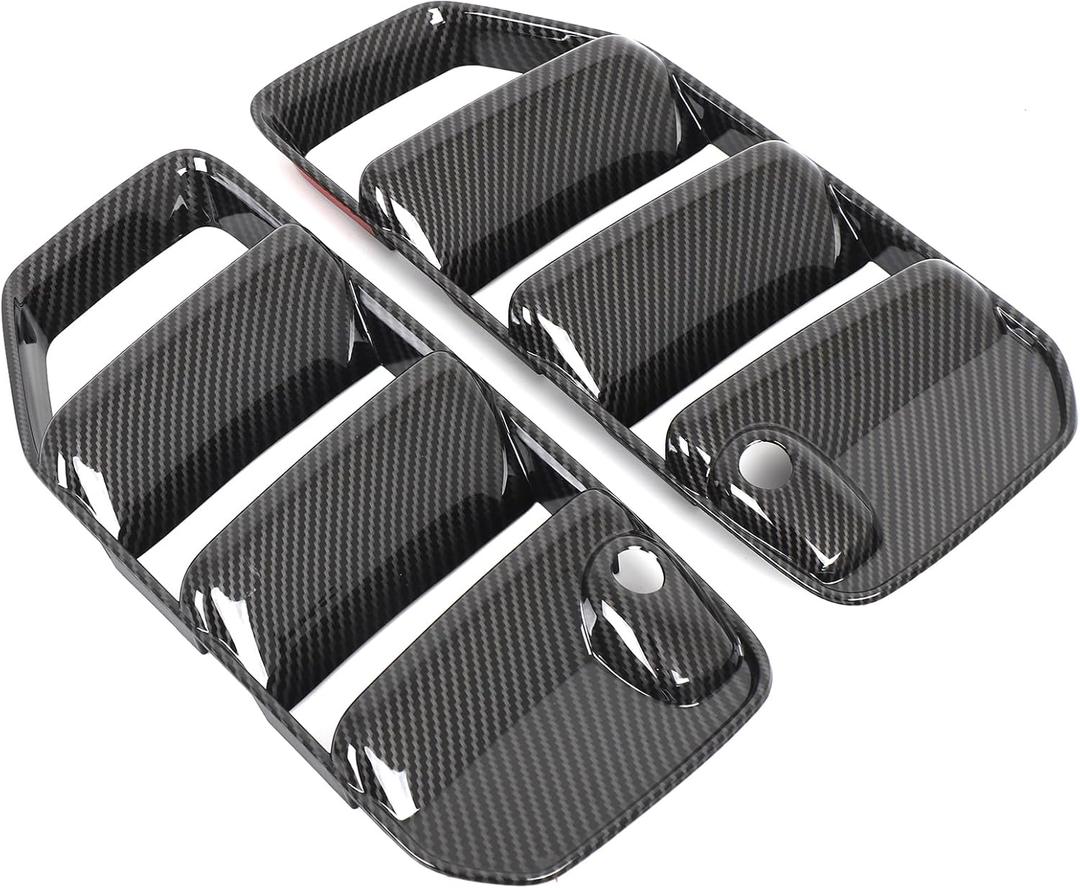 Front Bumper End Grille Cover Trim Compatible for Mer@cedes Benz G Class AMG Wagon Cross Country SUV G63 2025 2026 Front Bumper Side Air Intake Grille Trim Exterior Accessories (Carbon Fiber)