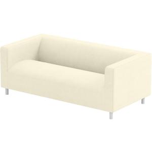 The Durable Cotton Klippan Loveseat Cover Replacement is Custom Made. It Fits IKEA Klippan Loveseat Slipcover, A Sofa Cover Replacement (Cotton Beige)