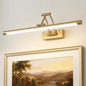 URSOLA 24” Picture Lights for Wall, 3CCT, Dimmable & Remote, Wireless Battery Operated Art Painting Light, Picture Frame Light for Gallery Home