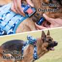PHOEPET No Pull Tactical Dog Harness,Service Dog Vest with Molle & Loop Panels,Easy Control with Handle for Large Dogs(Ocean Blue,XL)